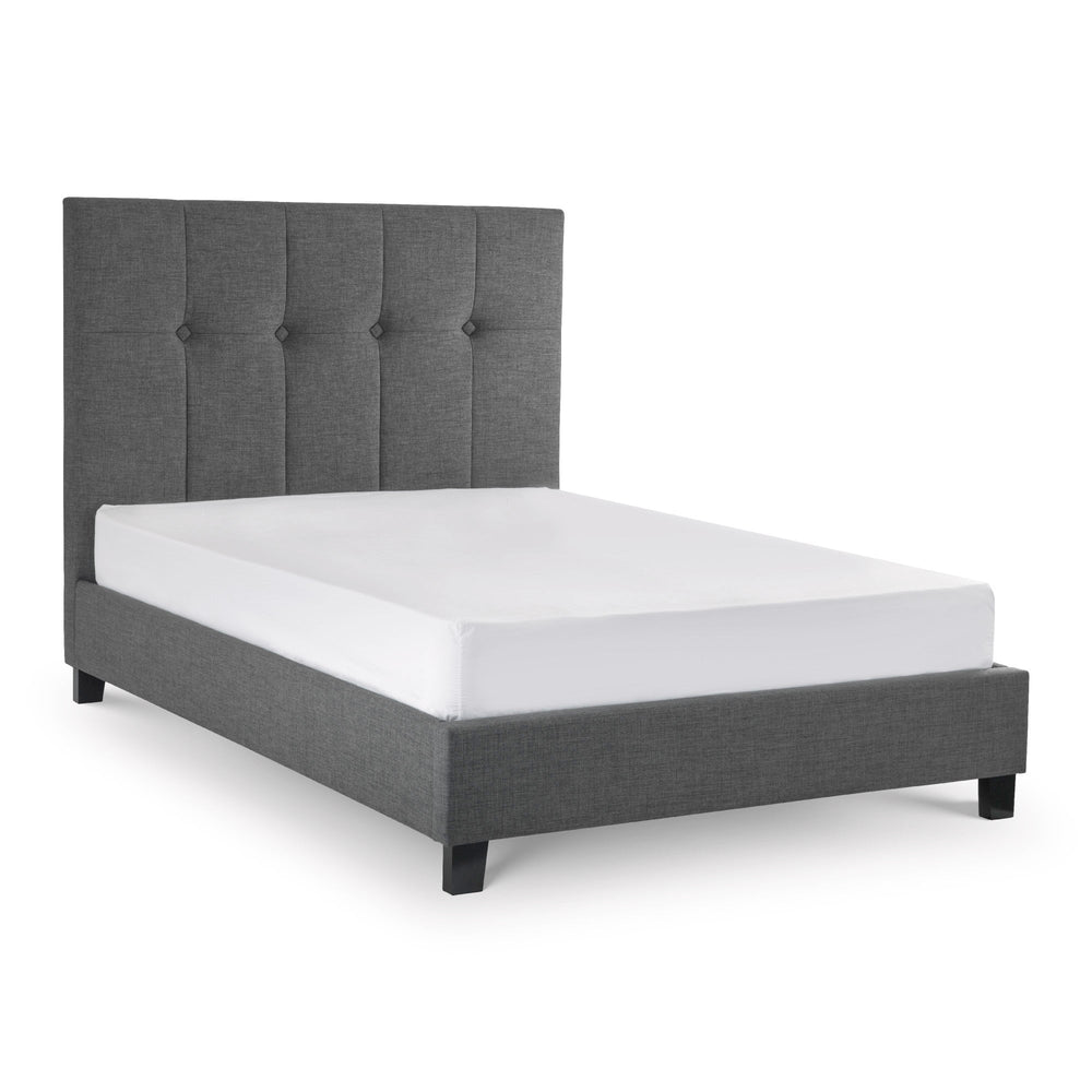 Sorrento High Headboard Bed - Grey / King - SOR102