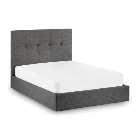 Sorrento Ottoman Lift-Up Storage Bed - Grey / King - SOR202