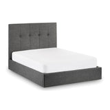 Sorrento Ottoman Lift-Up Storage Bed - Grey / King - SOR202
