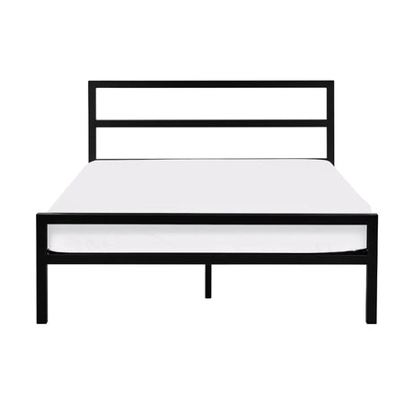 Soto Metal Bed Satin Black