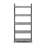 Staten Tall Concrete Bookcase - Grey - STA103
