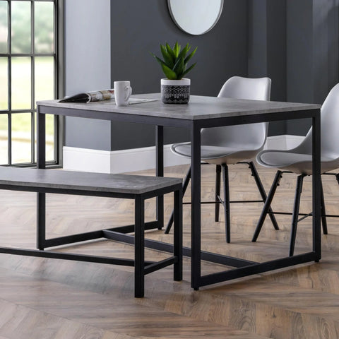 Staten Concrete Dining Table - Grey - STA106