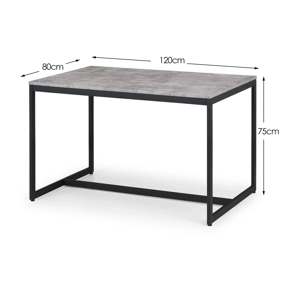 Staten Concrete Dining Table - Grey - STA106