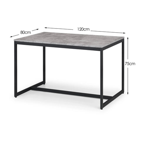 Staten Concrete Dining Table - Grey - STA106