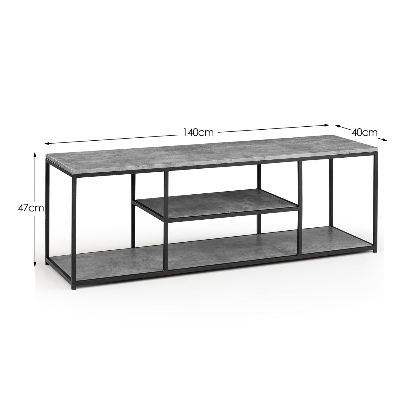 Staten TV Unit - Grey - STA112