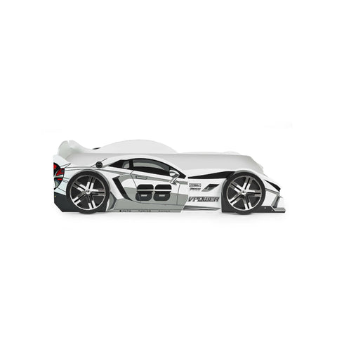 Storm Racer Car Bed - White - STO001