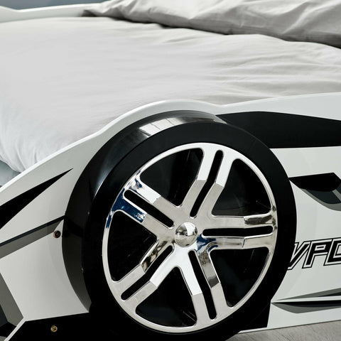 Storm Racer Car Bed - White - STO001