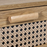 Sydney 2 Drawer Bedside - Light Brown - SYD001