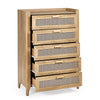 Sydney 5 Drawer Chest - Light Brown - SYD002