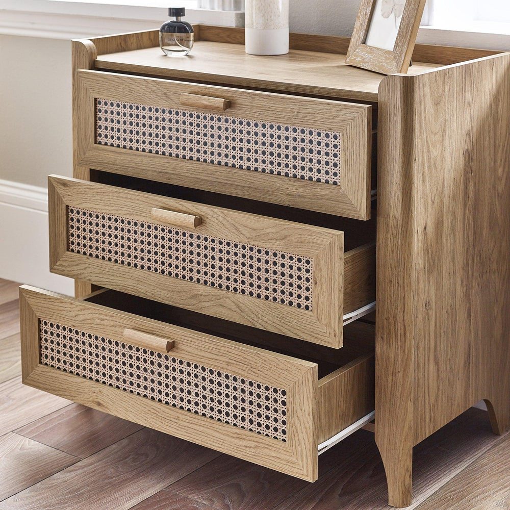 Sydney 3 Drawer Chest - Black - SYD103