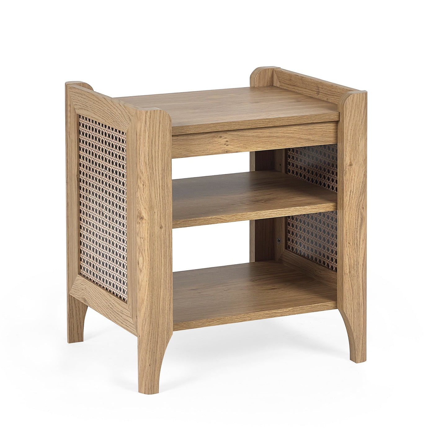 Sydney Lamp Table With Removable Shelf - Light Brown - SYD006