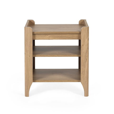 Sydney Lamp Table With Removable Shelf - Light Brown - SYD006
