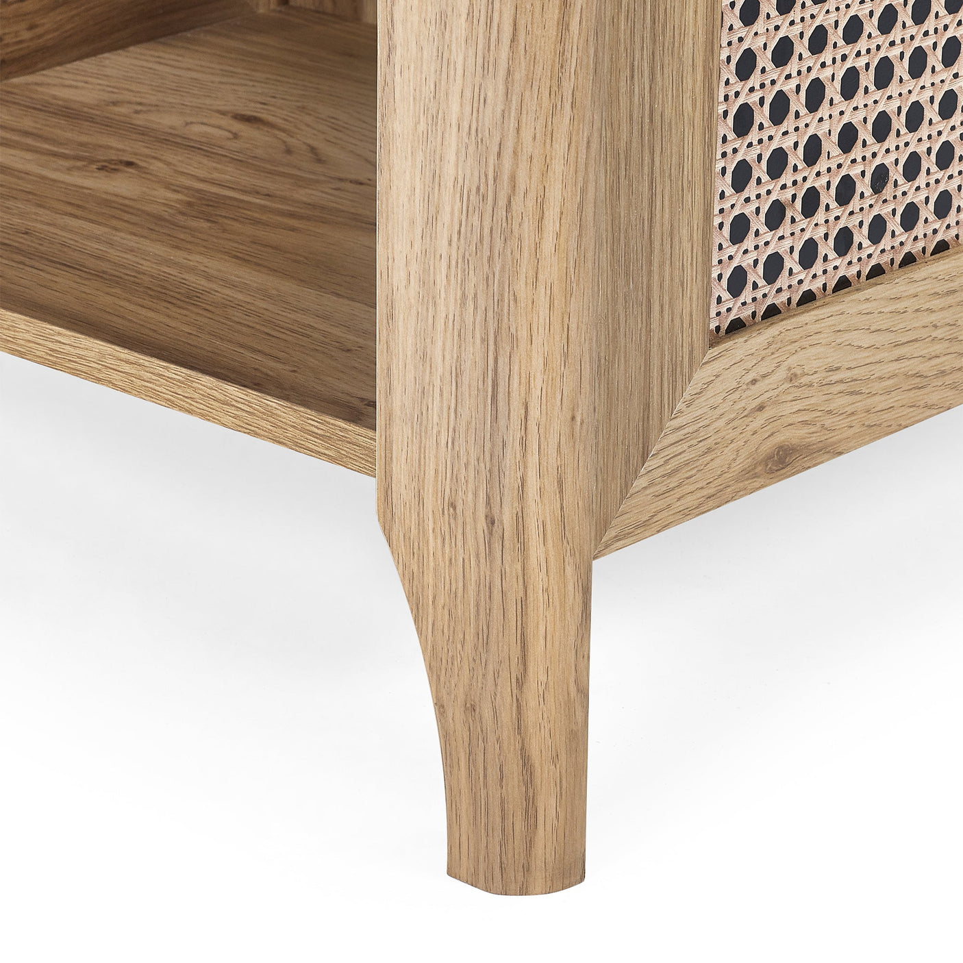 Sydney Lamp Table With Removable Shelf - Light Brown - SYD006