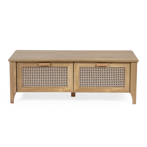 Sydney 2 Drawer Coffee Table - Light Brown - SYD009