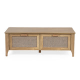 Sydney 2 Drawer Coffee Table - Light Brown - SYD009