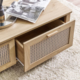 Sydney 2 Drawer Coffee Table - Light Brown - SYD009