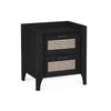 Sydney 2 Drawer Bedside - Black Ash
