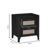 Sydney 2 Drawer Bedside - Light Brown - SYD001