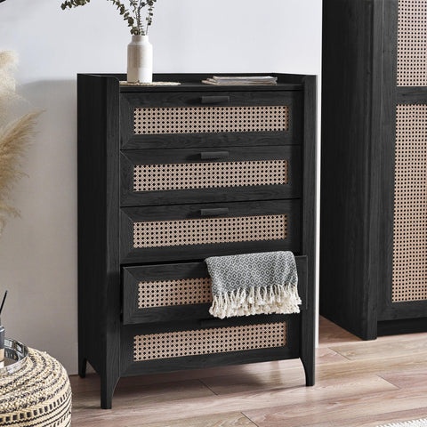 Sydney 5 Drawer Chest - Light Brown - SYD002