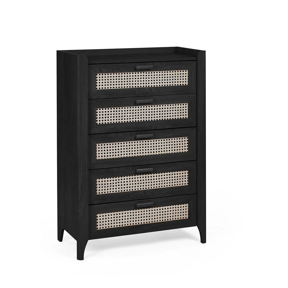 Sydney 5 Drawer Chest - Black Ash