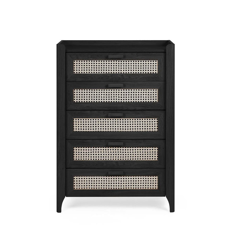 Sydney 5 Drawer Chest - Black Ash