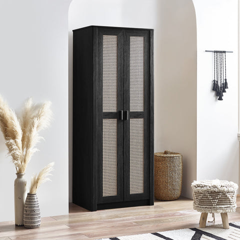 Sydney 2 Door Wardrobe - Light Brown - SYD005