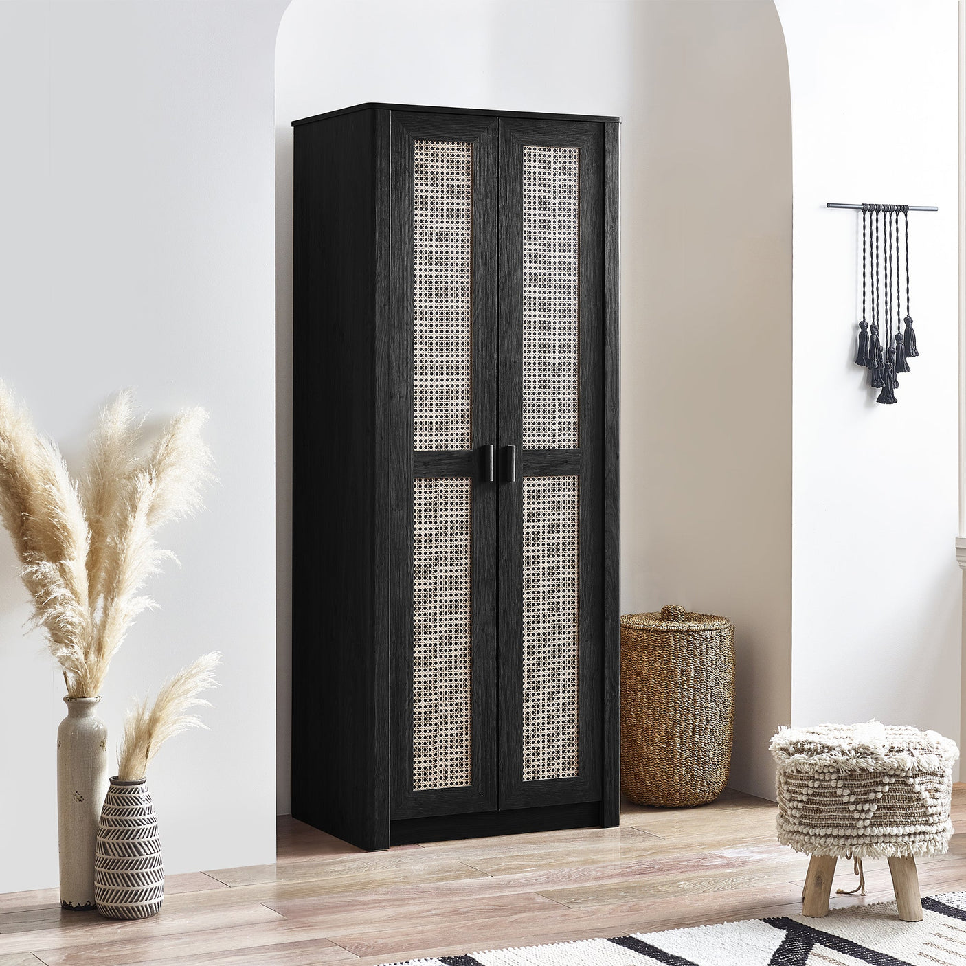 Sydney 2 Door Wardrobe - Light Brown - SYD005