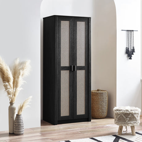 Sydney 2 Door Wardrobe - Light Brown - SYD005