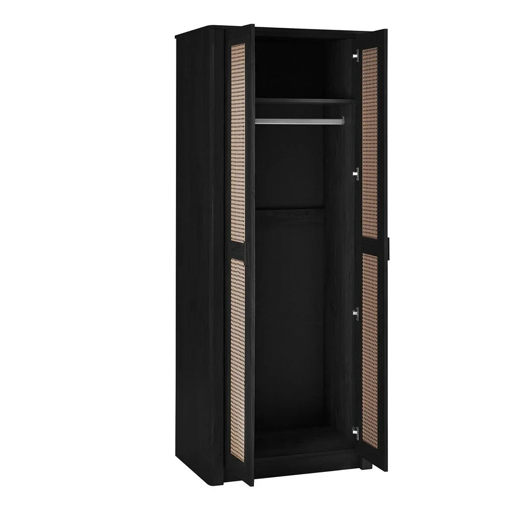 Sydney 2 Door Wardrobe - Black Ash