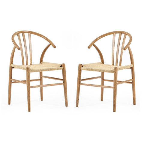 Symi Dining Chair (Set of 2) - Light Brown - SYM101
