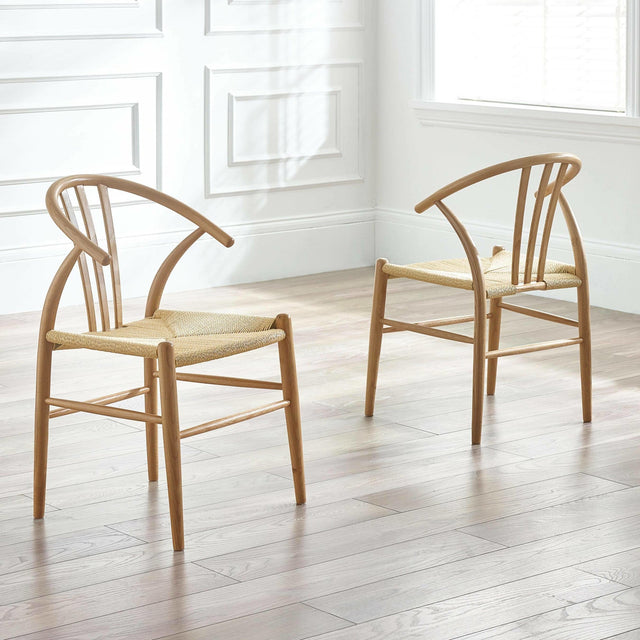 Symi Dining Chair (Set of 2) - Light Brown - SYM101