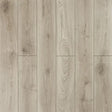Silver oak effect laminate flooring with realistic wood grain pattern, top-down view