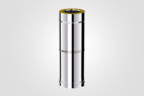 100mm Solinox Straight adjustable pipe, designed for flexibility with a length range of 270-470mm.