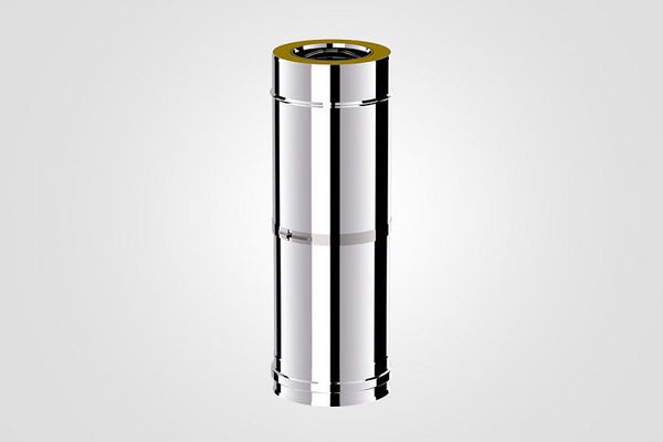 100mm Solinox Straight adjustable pipe, designed for flexibility with a length range of 270-470mm.