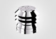 100mm Solinox Rain Anti-Wind Cowl featuring a sleek, polished chrome finish.