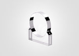 130mm fixed wall bracket designed for secure mounting, featuring a sleek chrome finish and sturdy construction.