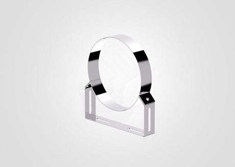 130mm fixed wall bracket designed for secure mounting, featuring a sleek chrome finish and sturdy construction.