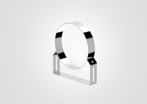 130mm fixed wall bracket designed for secure mounting, featuring a sleek chrome finish and sturdy construction.
