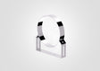 130mm fixed wall bracket designed for secure mounting, featuring a sleek chrome finish and sturdy construction.