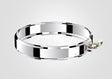 100mm Solinox Locking Band featuring a sleek, polished stainless steel design for durability and corrosion resistance.