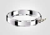 100mm Solinox Locking Band featuring a sleek, polished stainless steel design for durability and corrosion resistance.