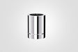 130mm Solinox Nisbus Start Off Adaptor designed for seamless connection between 125mm and 130mm pipes, featuring a sleek chrome finish for durability and aesthetic appeal.