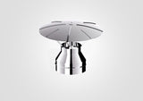 130mm Solinox Rain Cap featuring a sleek, polished chrome finish.
