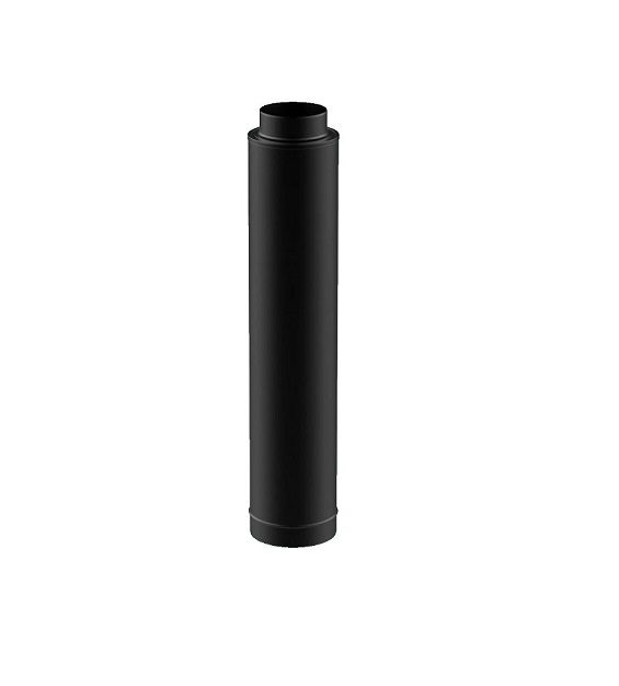 130mm Black Solinox Starter Pipe designed for efficient exhaust systems, featuring a sleek black finish and durable construction for long-lasting performance.