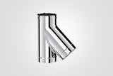100mm Solinox Tee at a 135-degree angle, featuring a sleek chrome finish.