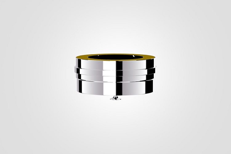 100mm Solinox Tee Cap featuring a sleek, polished chrome finish.