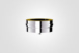 100mm Solinox Tee Cap featuring a sleek, polished chrome finish.