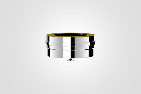 100mm Solinox Tee Cap featuring a sleek, polished chrome finish.