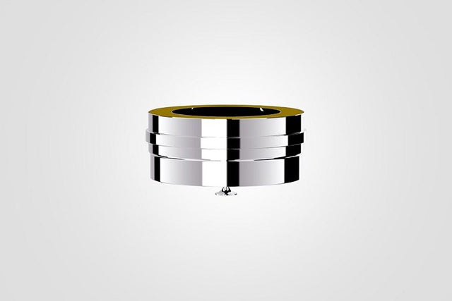 100mm Solinox Tee Cap featuring a sleek, polished chrome finish.