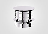 130mm Solinox Rain Wind Cowl featuring a sleek, polished chrome design.
